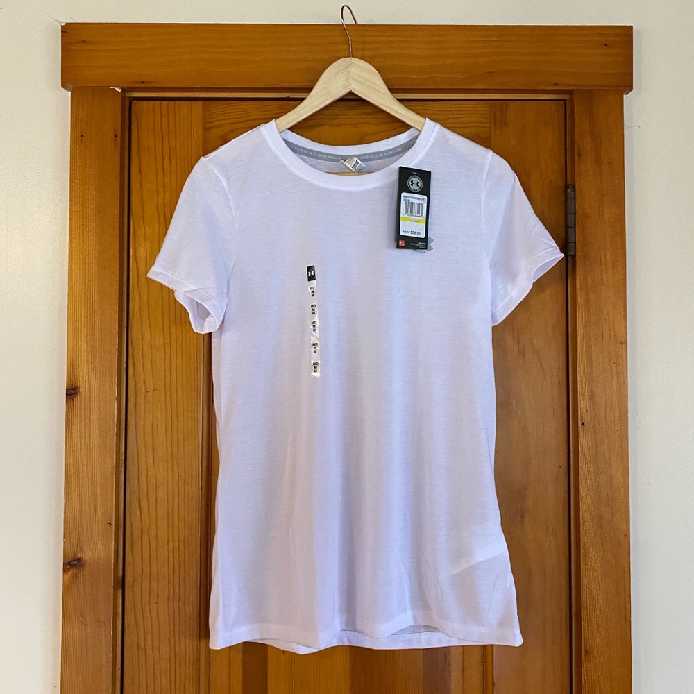 Under Armour white work out T-shirt